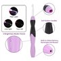 Feelava LED Aiguille à Crochet, Lumineux Aiguilles à Tricoter Tricot Outils avec Organisateur Cas & Rechargeable Batteries, 9 In