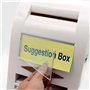 mioni Boîte à suggestions, boîte de Don, boîte aux Lettres, boîte de commentaire, Verrouillage et Stylo pour Mur ou comptoir, 6 