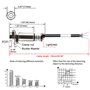 Heschen PR12-2DN Capteur de proximité inductif cylindrique DC 12-24 V 3 fils NPN NO (normalement ouvert) CE