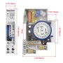 Heschen Minuterie Quotidienne analogique Interrupteur, HS-24A, Réserve de Marche de 3 Jours, 230-240V 50-60Hz