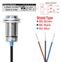 Heschen M30 Capteur de proximité capacitif type LJC30A3-10-Z/BY Détection 1-10 mm 10-30 VDC 200 mA PNP normalement ouvert (NO) 3