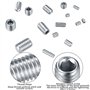 300 Pièces Vis Sans Tête Hexagonale, M2.5/M3/M4/M5/M6/M8 Vis Filetée Internes, Assortiment Kit de Fixations Vis Pointeau pour Po
