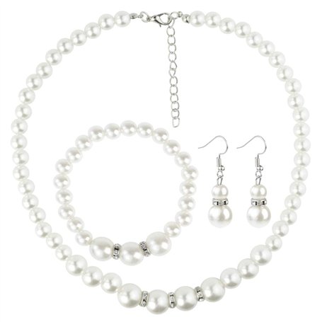 Ensemble de bijoux en perles artificielles