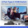 2 ports de type C pour 2 ordinateurs
