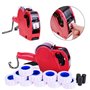 YoungRich PL1/8 Étiquette Prix Labeler Étiqueteuse Professionnelle Portable MX5500 EOS Compris 2 Pcs Encre 10 Pcs Autocollant d'