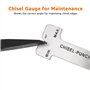 Amazon Basics Lot de 16 poinçons et ciseaux en acier au chrome-vanadium avec étui de rangement