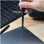 Amazon Basics Lot de 16 poinçons et ciseaux en acier au chrome-vanadium avec étui de rangement