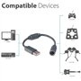 Câble USB baolongking pour manette Xbox 360 Gris, 24 cm, Compatible PC et Console, Breaway, 28g