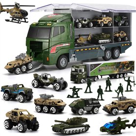 26 en 1 Camion Militaire avec Ensemble de Soldats