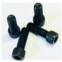 Lot de 4 boulons à douille UNC 13 TPI Noir 1/2" x 1 1/2" Idéal pour les machinistes CNC