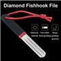 1 aiguiseur de fléchettes à rainure en V, affûteur de fléchettes, lime de meulage diamant portable, accessoires d'affûtage de fl