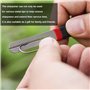 1 aiguiseur de fléchettes à rainure en V, affûteur de fléchettes, lime de meulage diamant portable, accessoires d'affûtage de fl