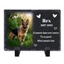 Plaque commémorative personnalisée en Ardoise pour Animaux de Compagnie