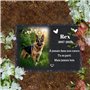Plaque commémorative personnalisée en Ardoise pour Animaux de Compagnie, Pierre tombale Photo avec Support, Souvenir Chien décéd
