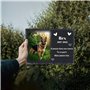 Plaque commémorative personnalisée en Ardoise pour Animaux de Compagnie, Pierre tombale Photo avec Support, Souvenir Chien décéd