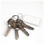 Porte Clef Etiquette, 80 Pièces Porte Etiquette, Porte Cles D'affichage Double Face, Peut Écrire, Etiquette Porte Clef pour Étiq