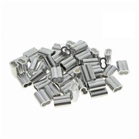 Kitchen-dream Colliers de câble en aluminium de manchons de câble métallique de diamètre de 0