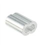 Kitchen-dream Colliers de câble en aluminium de manchons de câble métallique de diamètre de 0,04 pouce (1 mm) (100PCS)