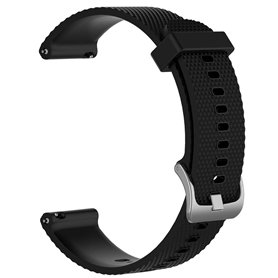 LOKEKE Bracelet de rechange en silicone pour Timex Expedition - 20 mm - Noir - Siliocne