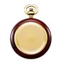 TREEWETO Montre de Poche en Bois Style rétro avec Chiffres Roma et chaîne et Coffret Cadeau
