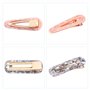 12 Pièces Pinces à Cheveux en Résine Acrylique Clips à Cheveux d’Alligator Géométrique Barrettes Colorées en Acryliques pour Acc