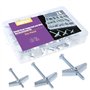 Swpeet Assortiment de 24 boulons à bascule et écrous papillon pour accrocher des articles lourds sur cloison sèche – 0