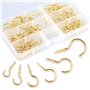 Lot de 120 crochets de plafond à visser en métal de 6 tailles