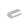 Futheda Lot de 100 clips à sertir en aluminium avec double viroles/trous pour câble métallique de 1,2 mm Argenté