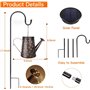 90 arrosoir LED Solaire avec Cascade en métal Étanche Décoration de Jardin Arrosoir Solaire