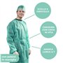 " APP LIFE Cami Medici TNT 25 gr DM Classe I Blouse de travail jetable pour visiteur patient avec élastiques Vert XL