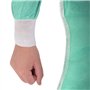 " APP LIFE Cami Medici TNT 25 gr DM Classe I Blouse de travail jetable pour visiteur patient avec élastiques Vert XL