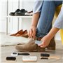 Kit de Brosses à Chaussures pour Daim 5 Pièces Brosse à Daim en Crêpe Brosse Nubuck Kit de Nettoyage pour Daim et Nubuck Brosse 