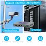 Routeur WiFi avec sim 4G LTE industriel QX510-EW2 avec 5 ports Ethernet, Routeur client VPN mobile, modem passerelle M2M RS232 p