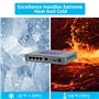 Routeur WiFi avec sim 4G LTE industriel QX510-EW2 avec 5 ports Ethernet, Routeur client VPN mobile, modem passerelle M2M RS232 p