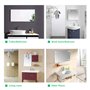 TUDOU Lot de 20 vis en acier inoxydable brossé avec cache-vis décoratifs de 12 mm pour miroirs, tables, baignoire, assiettes, ar
