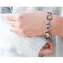 BUYGOO 100 pièces de Verre cabochon Transparent de 25 mm avec Dos Plat, Pierres Rondes Rondes et Transparentes, Perles, Pendenti