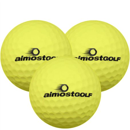 Almost Golf Limited Flight Golf Balls (3 Ball Pack) -Yellow