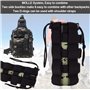 BUENTYA Porte Bouteille Molle en Nylon Réglable Tactique Militaire Sac de bidon d'eau Diamètre 7-15cm Poche Portable pour Voyage