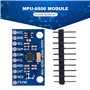 JDXFENG MPU6500 Module de capteur d'accéléromètre gyroscope à 6 axes IIC I2C SPI GY-6500 Module de capteur d'accélérateur gyrosc