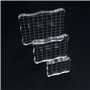 3 Pièces Stamp Bloquer, Blocs de Tampons en Acrylique, Tampons Encreur Acrylique avec des Lignes de Grille, Tampons en Transpare