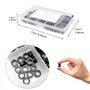 280 pièces Kit d'assortiment de rondelles d'espacement rondes en ABS entretoise d'isolation, pour vis M3,M4 entretoise de suppor