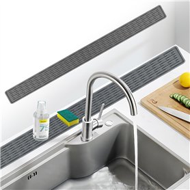 Tapis de Cuisine 70*5*0.5cm égouttoir à Vaisselle Tapis égouttoir étroits Coussins de Séchage en Silicone Antidérapant Tapis de