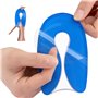 SHUOHONG 3 Paires Talonnette Silicone en Gel, Epine Calcaneenne Silicone Talonette Coussinet Talon Chaussure, Talonnette Epine C