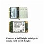 LEAGY mSATA Adaptateur SSD vers USB 3.0, Mini SATA Utilisez comme disque flash portable/disque dur externe 50 mm Mini PCIe Solid