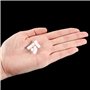 sourcing map 10 Pcs Blanc Plastique 10 Dents Électrique Modèles Denté Roues Engrenages