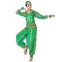 Robe de danse indienne folklorique 3 pièces pour femme – Costume arabe à manches longues (haut