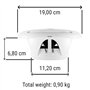 2 Haut-parleurs Marins Compatible avec Boss Audio MR60W 2 Voies 6,5" 16,50 cm 165 mm 100 Watts rms 200 Watts Max Bateau Piscine 