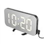 EXTSUD Réveil Numérique LED Miroir Horlogue Digital Luminosité Réglable pour Maison