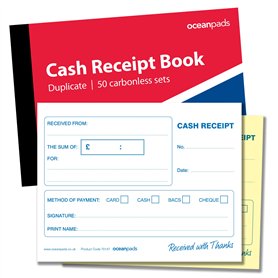 Ocean Pads Carnet de reçus d'argent pour petites entreprises