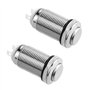 WMYCONGCONG Lot de 2 Interrupteur à bouton-poussoir à verrouillage de 12 mm Interrupteur à bouton étanche marche-arrêt 3A 250V A